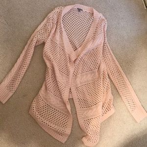 light pink cardigan from Charlotte Russe